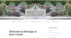 Desktop Screenshot of heritagedeercreek.org